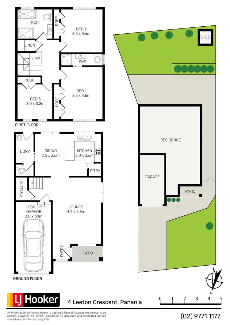 Floorplan of Homely semi-detached listing, 4 Leeton Crescent, Panania NSW 2213