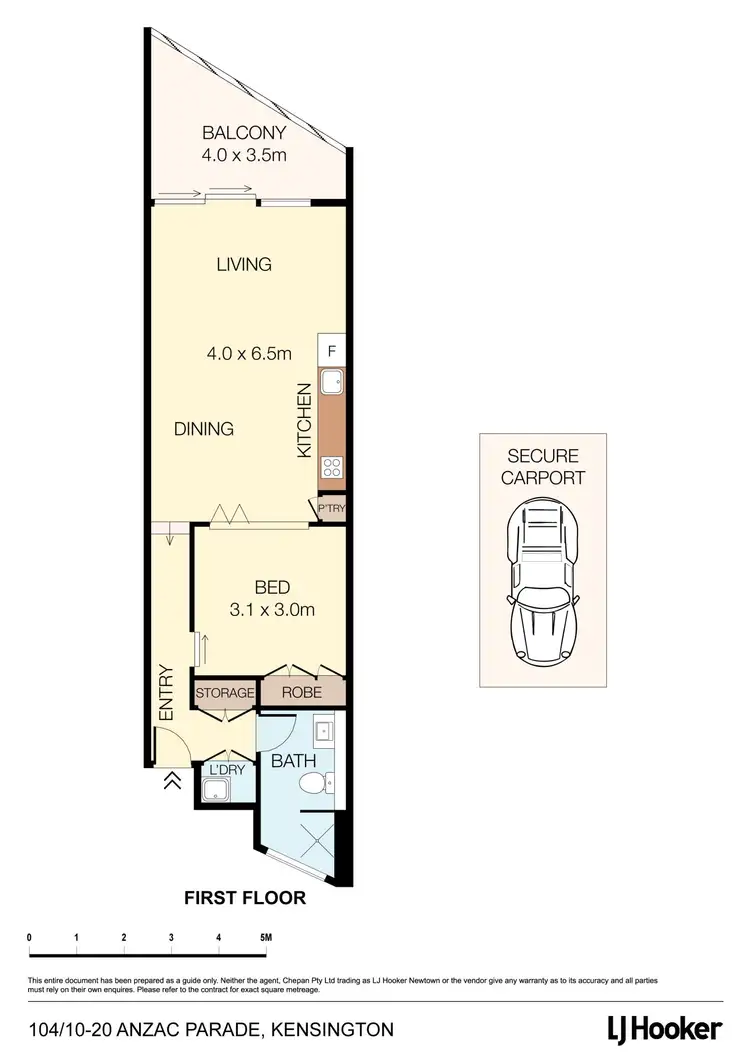 Floorplan of Homely apartment listing, 104/10-20 Anzac Pde, Kensington NSW 2033