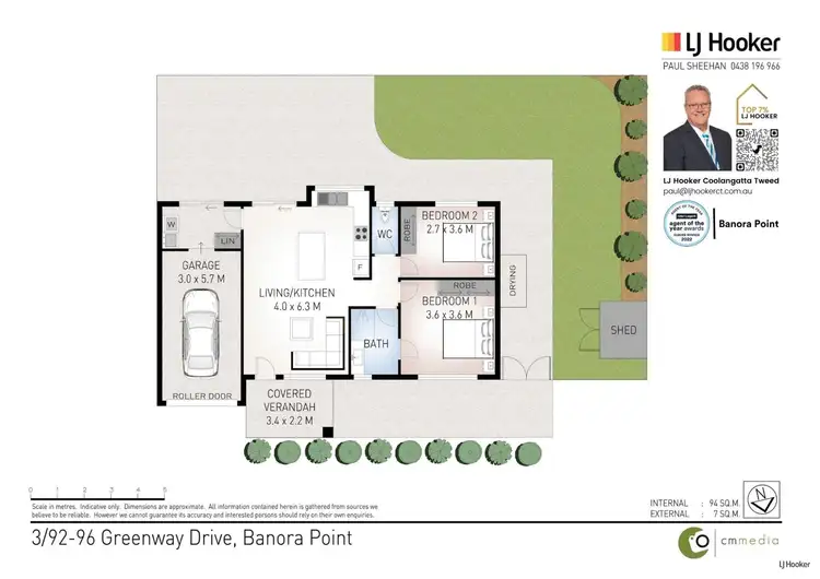 Floorplan of Homely unit listing, 3/92-96 Greenway Drive, Banora Point NSW 2486