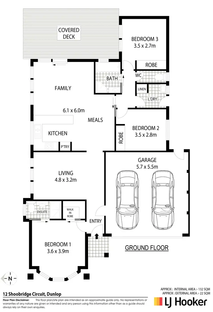 Floorplan of Homely house listing, 12 Shoobridge Circuit, Dunlop ACT 2615