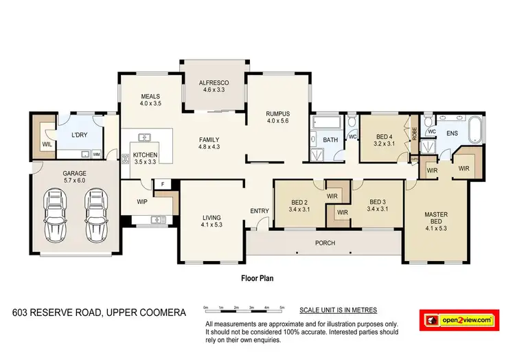 Floorplan of Homely house listing, 603 Reserve Road, Upper Coomera QLD 4209