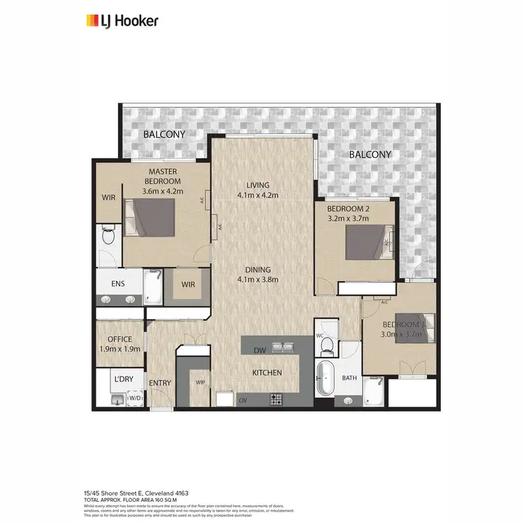 Floorplan of Homely unit listing, 15/45 Shore Street East, Cleveland QLD 4163