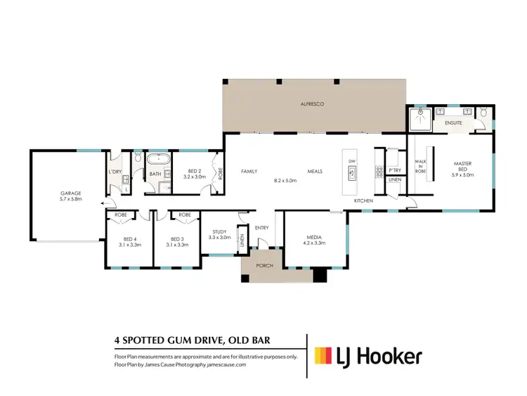 Floorplan of Homely house listing, 4 Spotted Gum Drive, Old Bar NSW 2430