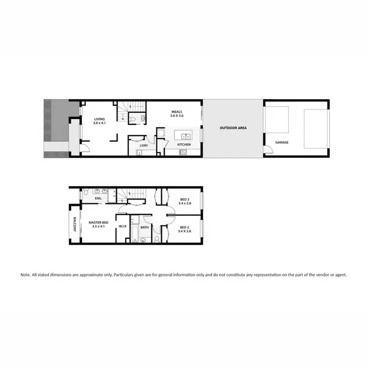 Floorplan of Homely townhouse listing, 8 Hamlet Street, Werribee VIC 3030