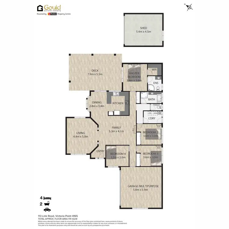 Floorplan of Homely house listing, 113 Link Road, Victoria Point QLD 4165