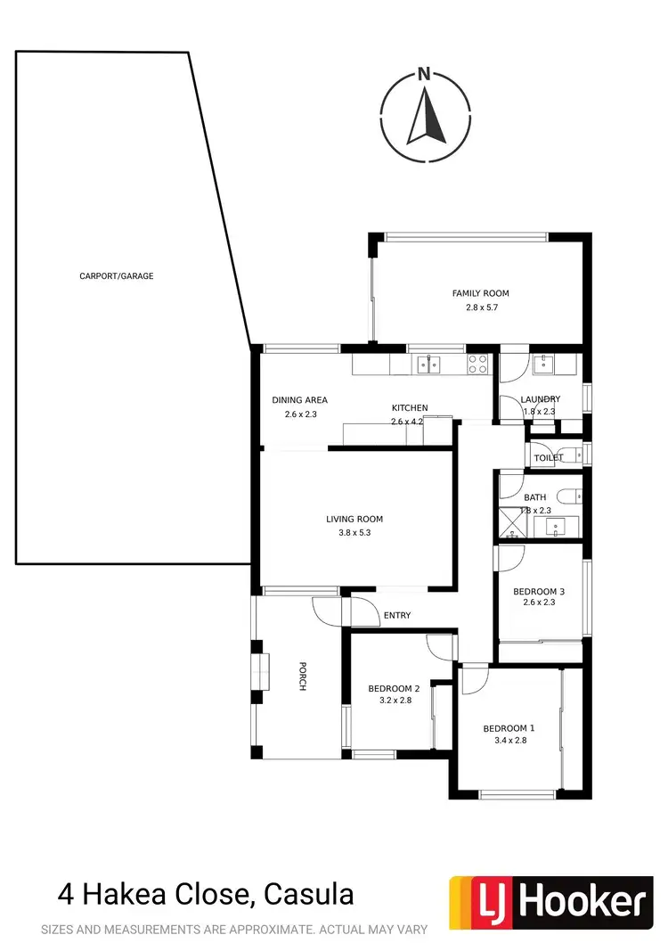 Floorplan of Homely house listing, 4 Hakea Close, Casula NSW 2170