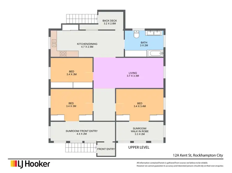 Floorplan of Homely house listing, 12a Kent Street, Rockhampton City QLD 4700