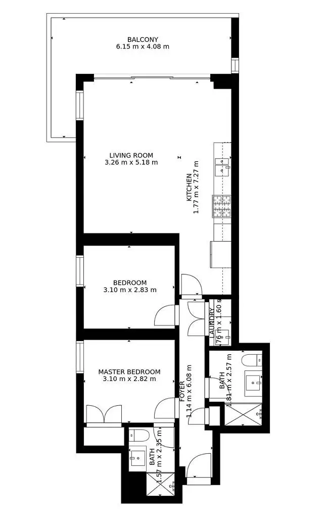 Floorplan of Homely unit listing, 9/21 Altona Street, West Perth WA 6005