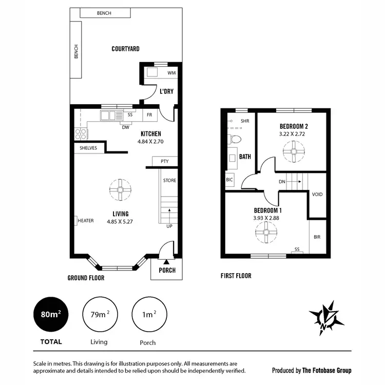 Floorplan of Homely townhouse listing, 7/83 Tusmore Avenue, Tusmore SA 5065