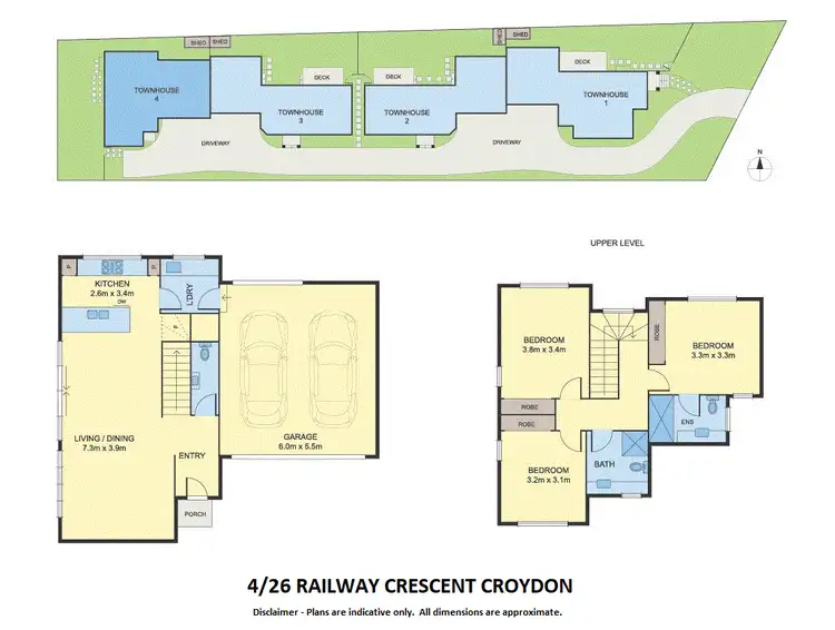 Floorplan of Homely townhouse listing, Unit 4/26 Railway Crescent, Croydon VIC 3136