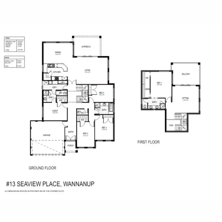 Floorplan of Homely house listing, 13 Seaview Place, Wannanup WA 6210
