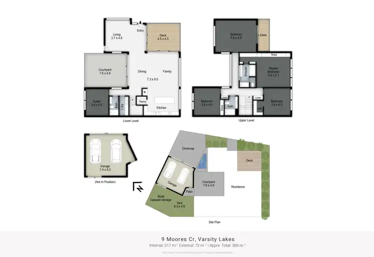 Floorplan of Homely house listing, 5/9 Moores Crescent, Varsity Lakes QLD 4227
