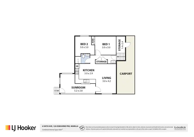 Floorplan of Homely house listing, 6, Sixth Ave/120 Osborne Parade, Warilla NSW 2528