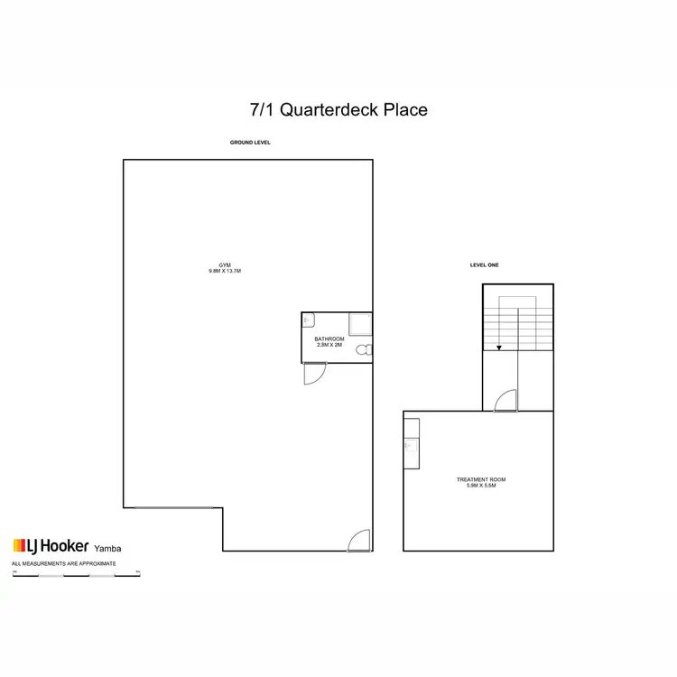 Floorplan of Homely warehouse listing, 7/1 Quarterdeck Place, Yamba NSW 2464