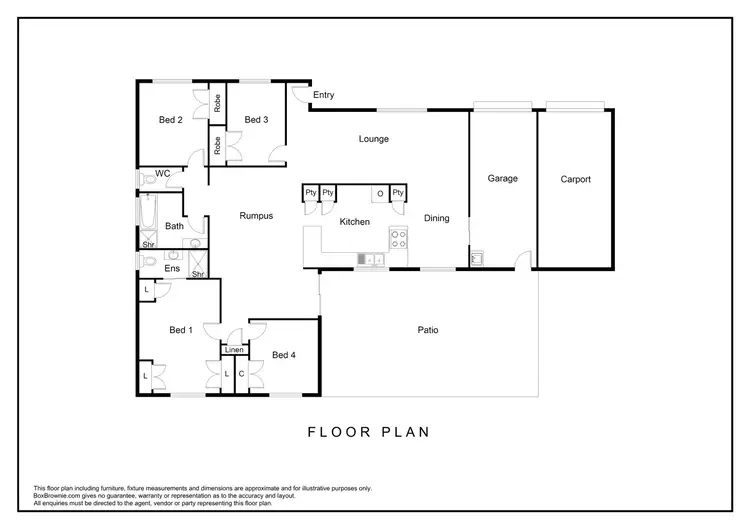 Floorplan of Homely house listing, 16 Bennelong Court, Beenleigh QLD 4207