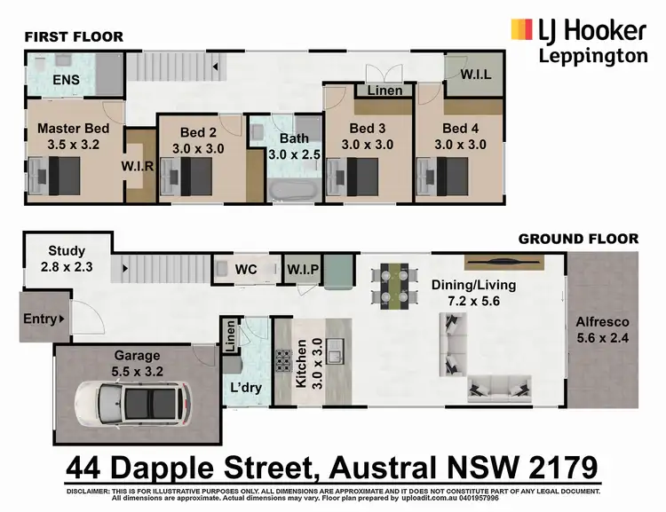 Floorplan of Homely house listing, Lot 100, 4 Dapple Street, Austral NSW 2179