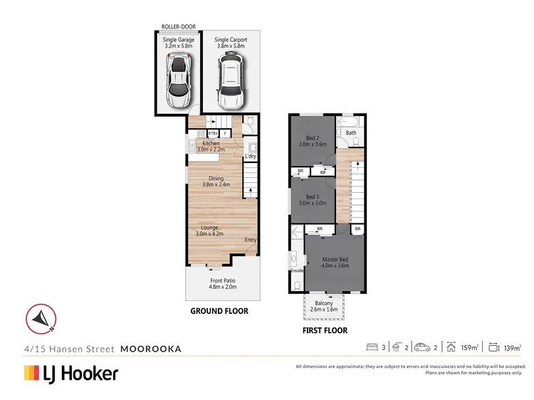 Floorplan of Homely townhouse listing, 4/115 Hansen Street, Moorooka QLD 4105
