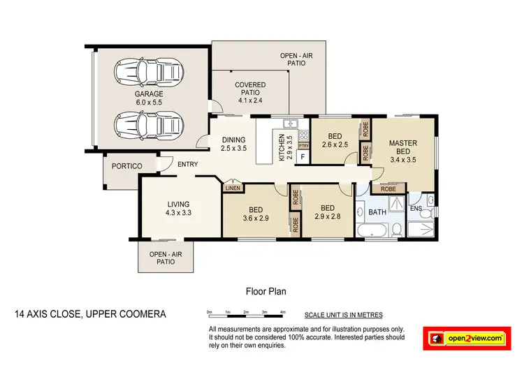 Floorplan of Homely house listing, 14 Axis Close, Upper Coomera QLD 4209