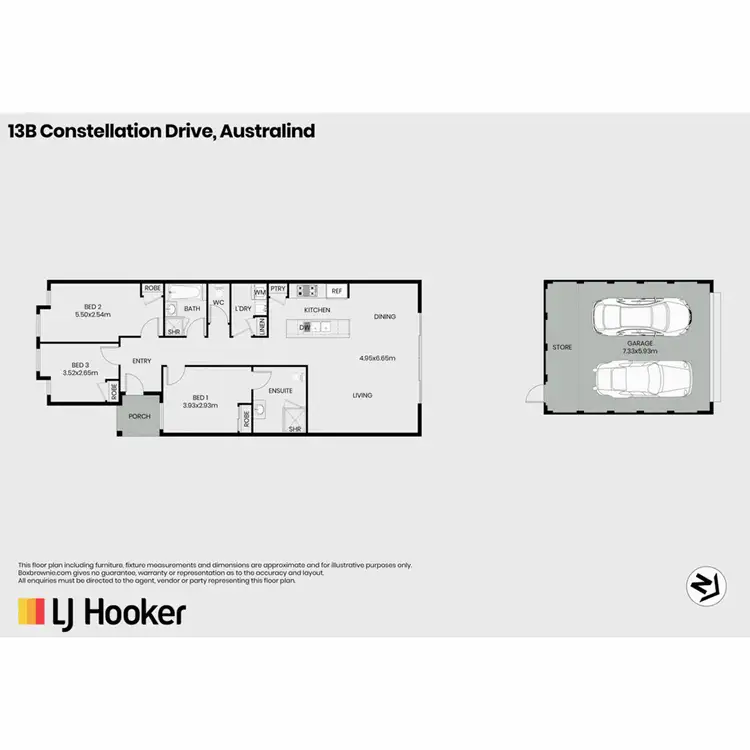 Floorplan of Homely house listing, 13B Constellation Drive, Australind WA 6233