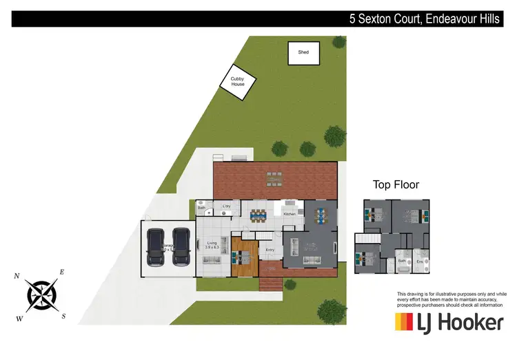 Floorplan of Homely house listing, 5 Sexton Court, Endeavour Hills VIC 3802