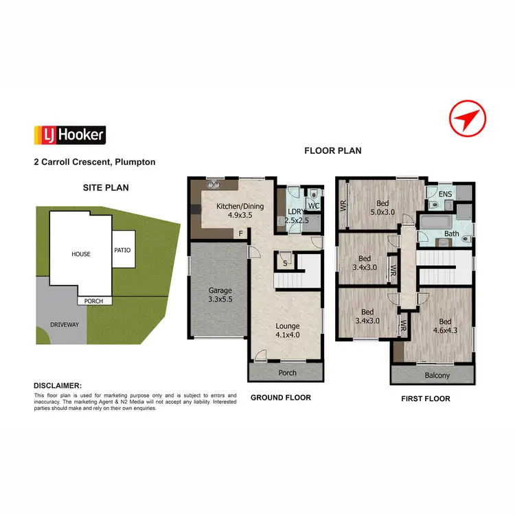 Floorplan of Homely house listing, 2 Carroll Crescent, Plumpton NSW 2761