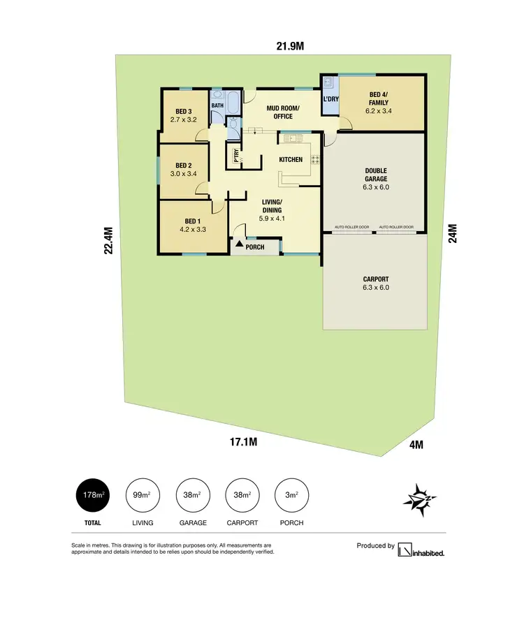 Floorplan of Homely house listing, 9 Dabinet Cres, Dudley Park SA 5008
