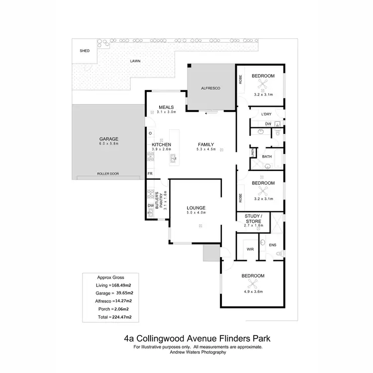 Floorplan of Homely house listing, 4a Collingwood Avenue, Flinders Park SA 5025