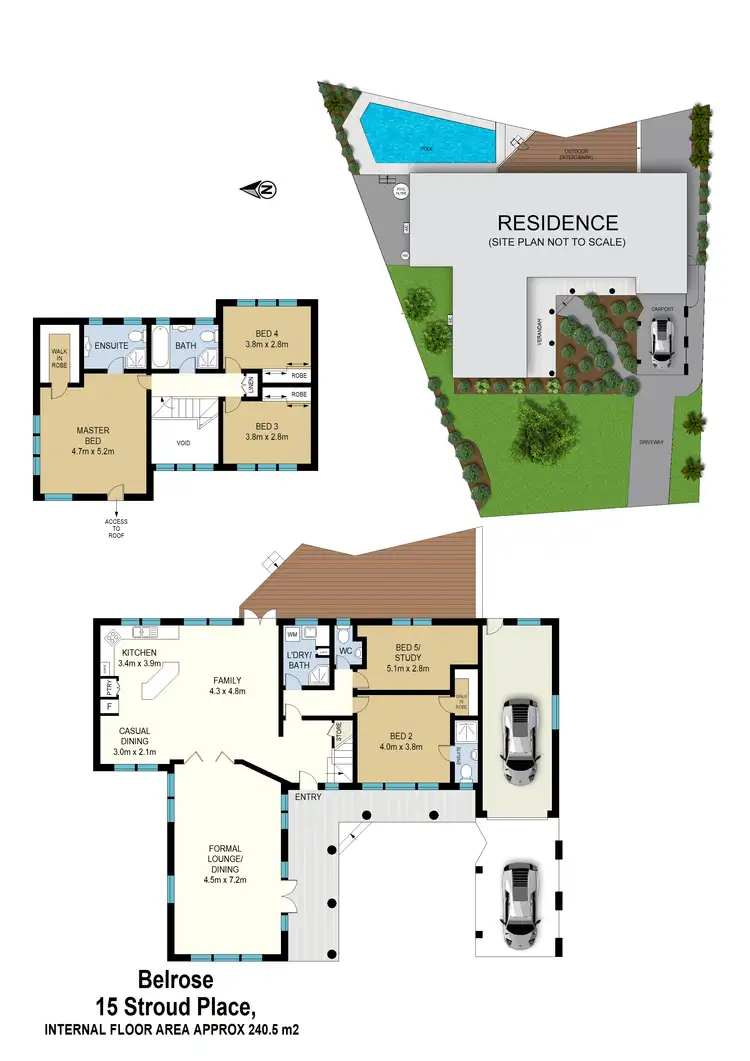 Floorplan of Homely house listing, 15 Stroud Place, Belrose NSW 2085