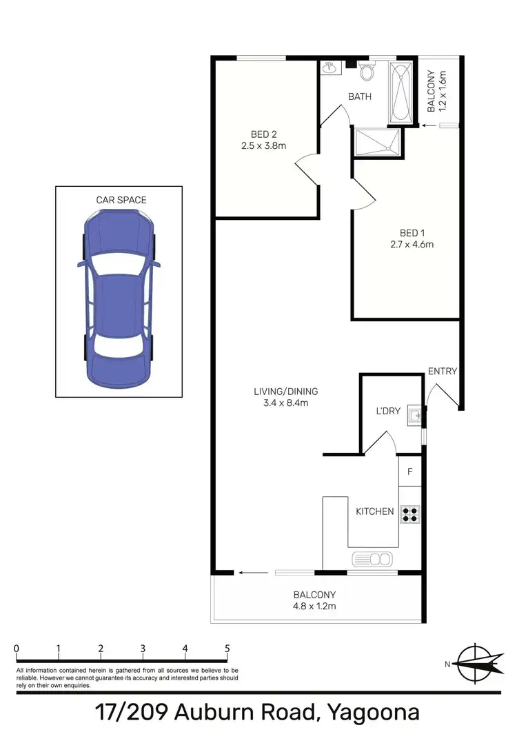Floorplan of Homely unit listing, 17/209 Auburn Road, Yagoona NSW 2199