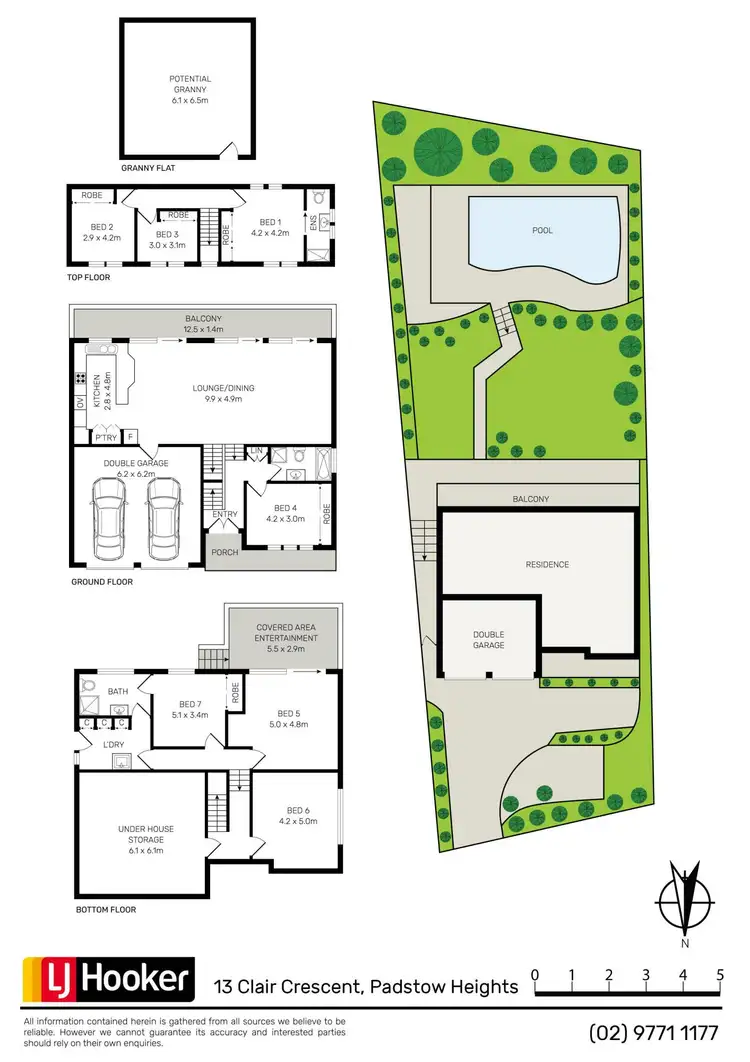 Floorplan of Homely house listing, 13 Clair Crescent, Padstow Heights NSW 2211