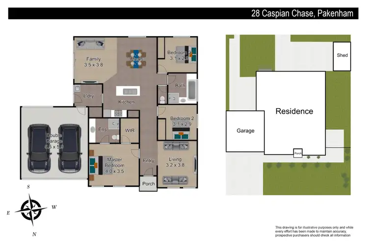 Floorplan of Homely house listing, 28 Caspian Chase, Pakenham VIC 3810