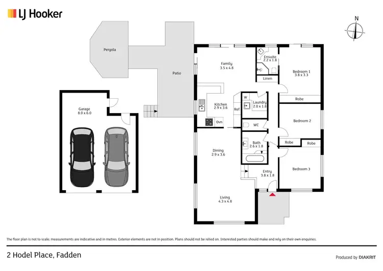 Floorplan of Homely house listing, 2 Hodel Place, Fadden ACT 2904