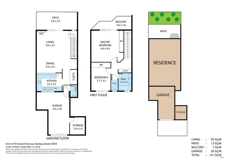 Floorplan of Homely unit listing, 4/19 Second Avenue, Railway Estate QLD 4810