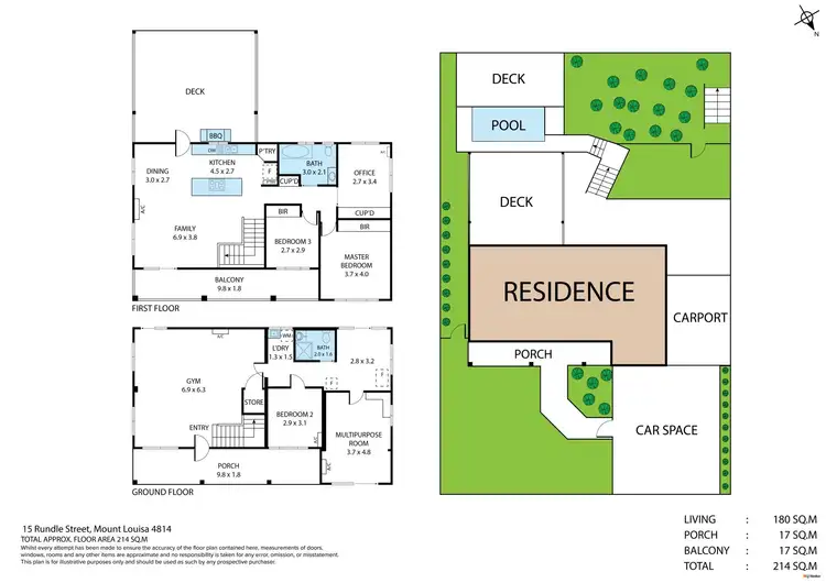 Floorplan of Homely house listing, 15 Rundle Street, Mount Louisa QLD 4814