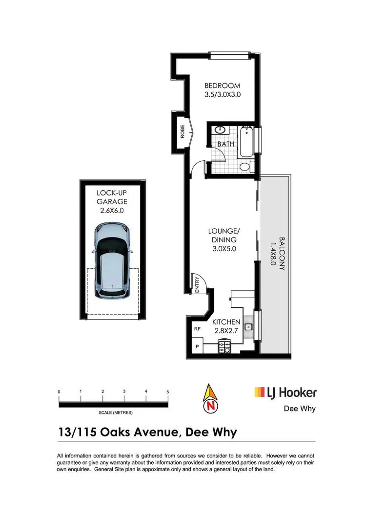 Floorplan of Homely apartment listing, 13/115 Oaks Avenue, Dee Why NSW 2099