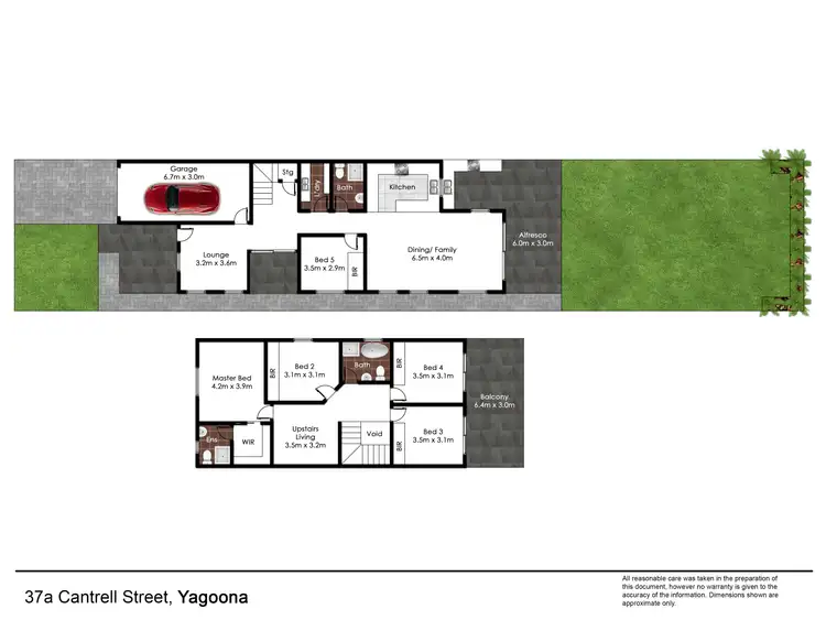 Floorplan of Homely semi-detached listing, 37a Cantrell Street, Yagoona NSW 2199