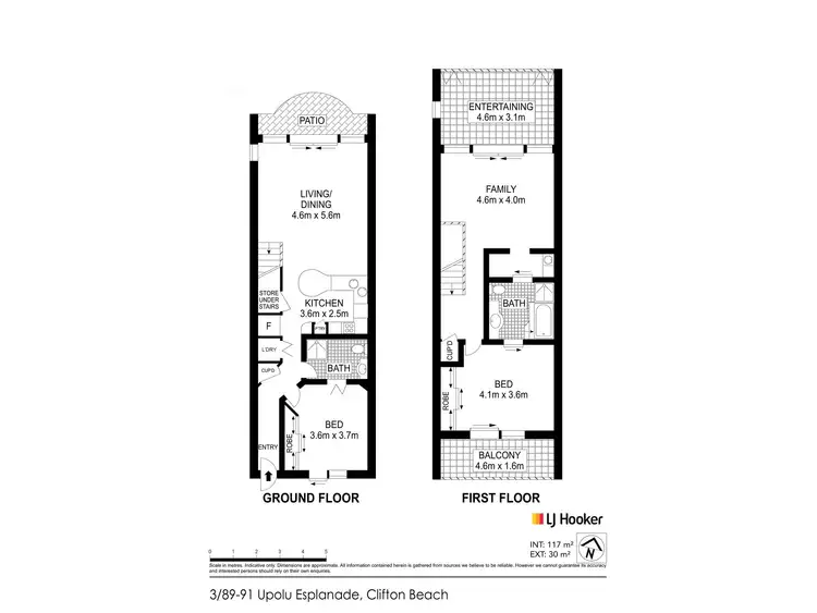 Floorplan of Homely unit listing, 3/89-91 Upolu Esplanade, Clifton Beach QLD 4879