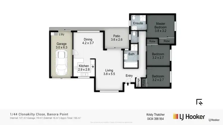 Floorplan of Homely semi-detached listing, 1/44 Clonakilty Close, Banora Point NSW 2486