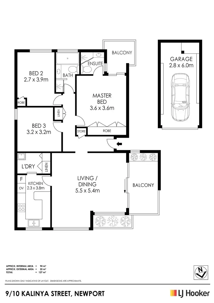 Floorplan of Homely apartment listing, 9/10 Kalinya Street, Newport NSW 2106