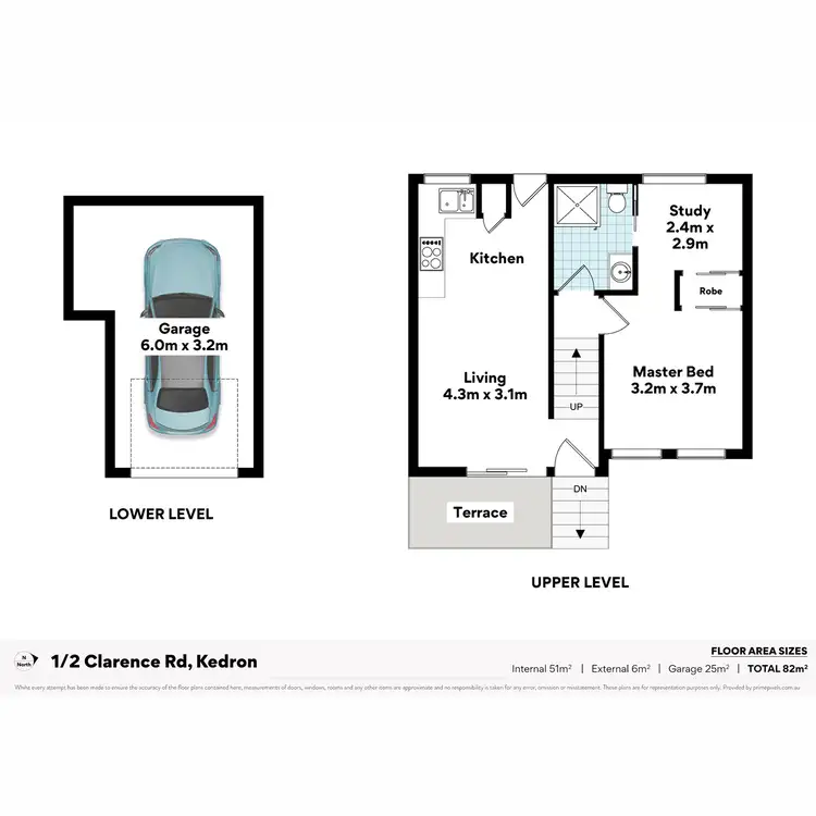 Floorplan of Homely unit listing, 1/2 Clarence Road, Kedron QLD 4031