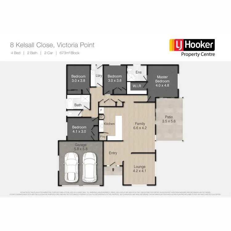 Floorplan of Homely house listing, 8 Kelsall Close, Victoria Point QLD 4165
