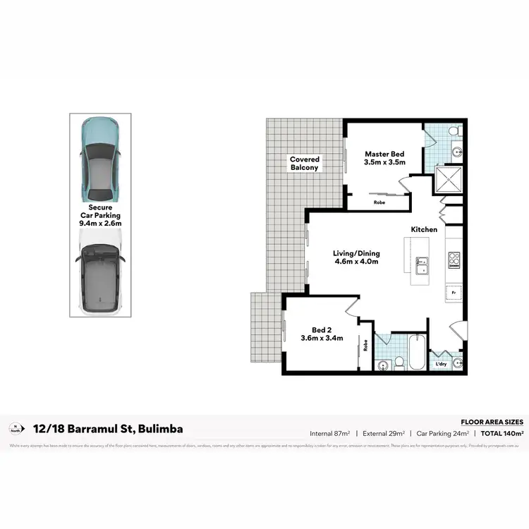 Floorplan of Homely apartment listing, 12/18 Barramul Street, Bulimba QLD 4171