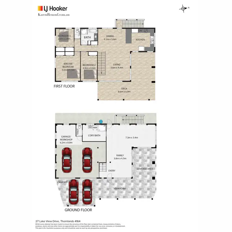 Floorplan of Homely house listing, 27 Lake View Drive, Thornlands QLD 4164