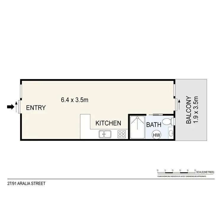Floorplan of Homely unit listing, 27/91 Aralia Street, Rapid Creek NT 810