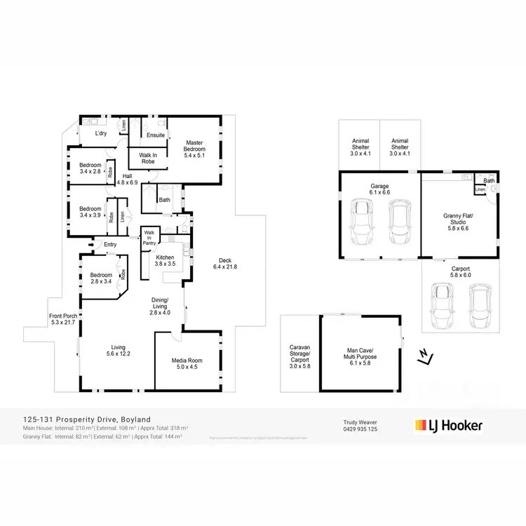 Floorplan of Homely house listing, 125-131 Prosperity Drive, Boyland QLD 4275