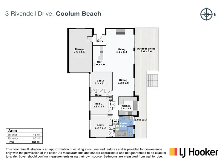 Floorplan of Homely house listing, 3 Rivendell Drive, Coolum Beach QLD 4573