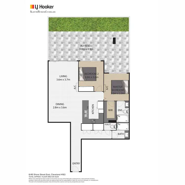 Floorplan of Homely unit listing, 6/45 Shore Street East, Cleveland QLD 4163