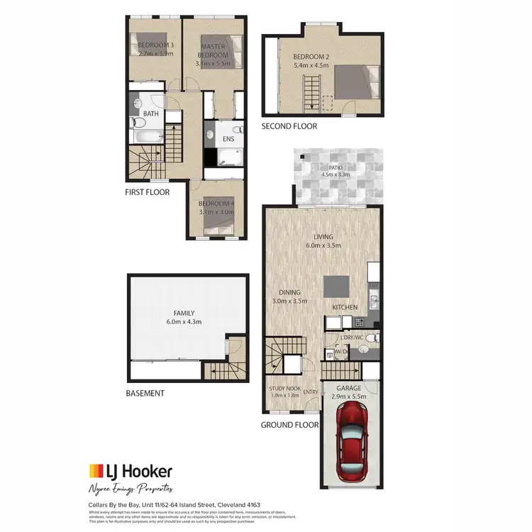 Floorplan of Homely townhouse listing, 11/62 Island Street, Cleveland QLD 4163