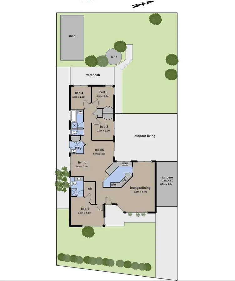 Floorplan of Homely house listing, 12 Terrapin Drive, Narre Warren South VIC 3805