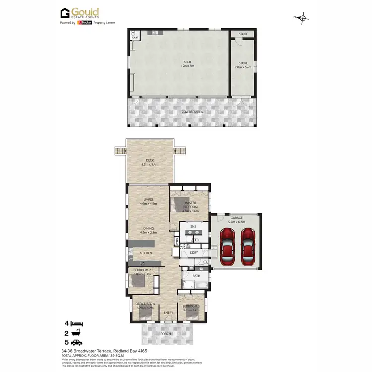 Floorplan of Homely house listing, 34-36 Broadwater Terrace, Redland Bay QLD 4165